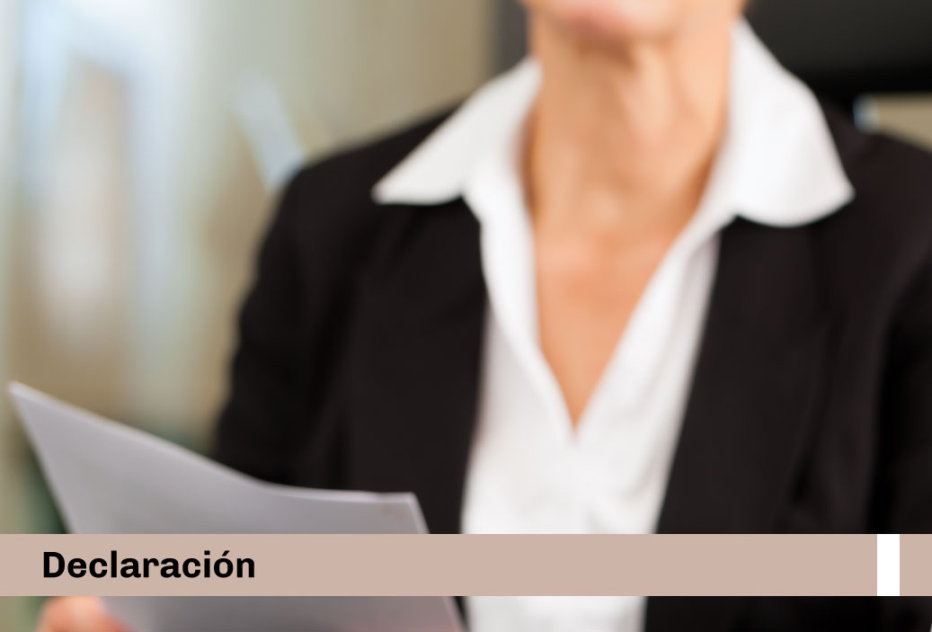 declaración