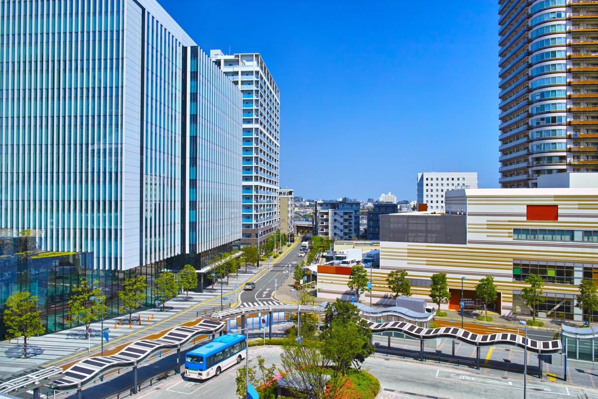 Scenery of Musashi Kosugi Station east exit