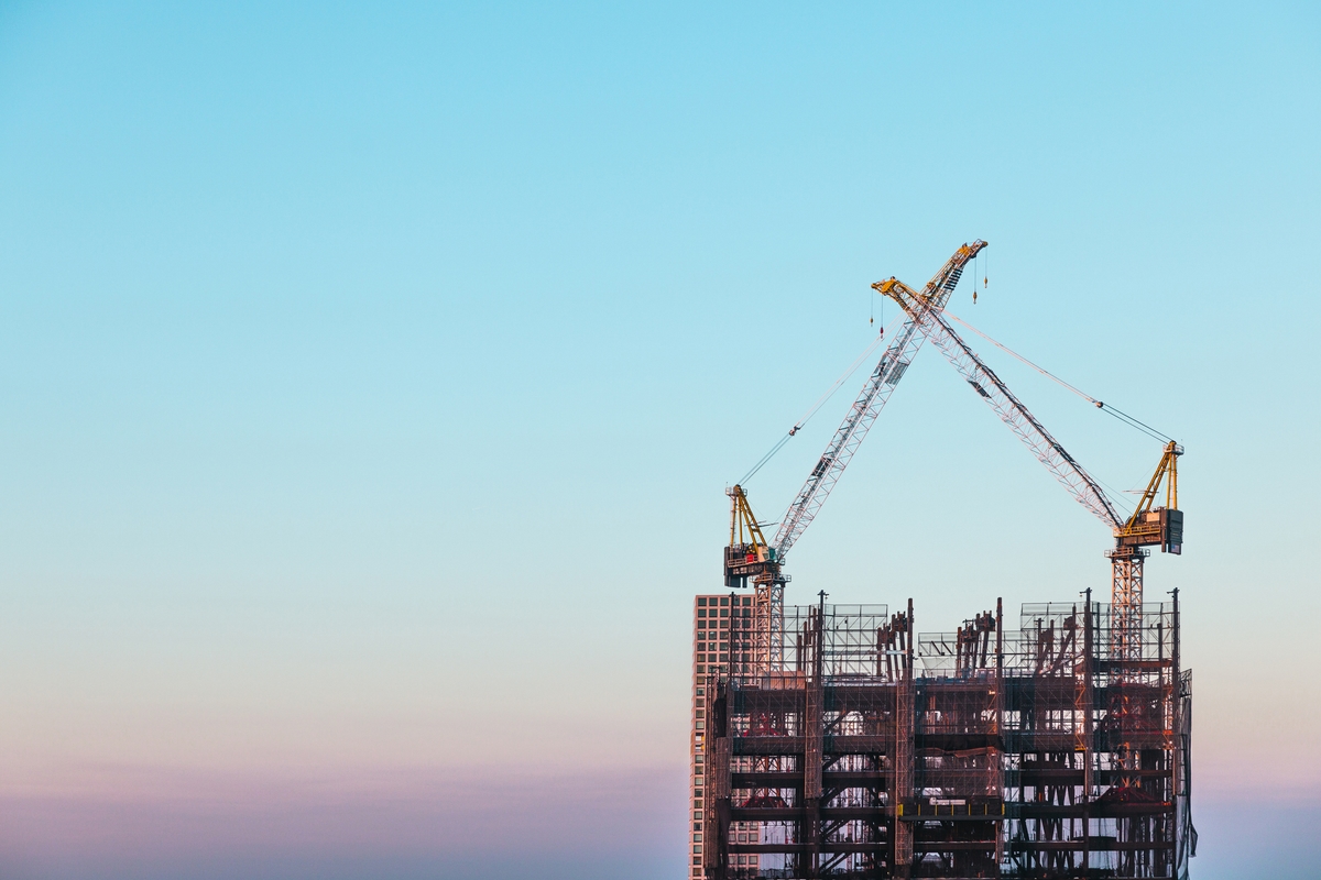 New skyscraper under construction in New York