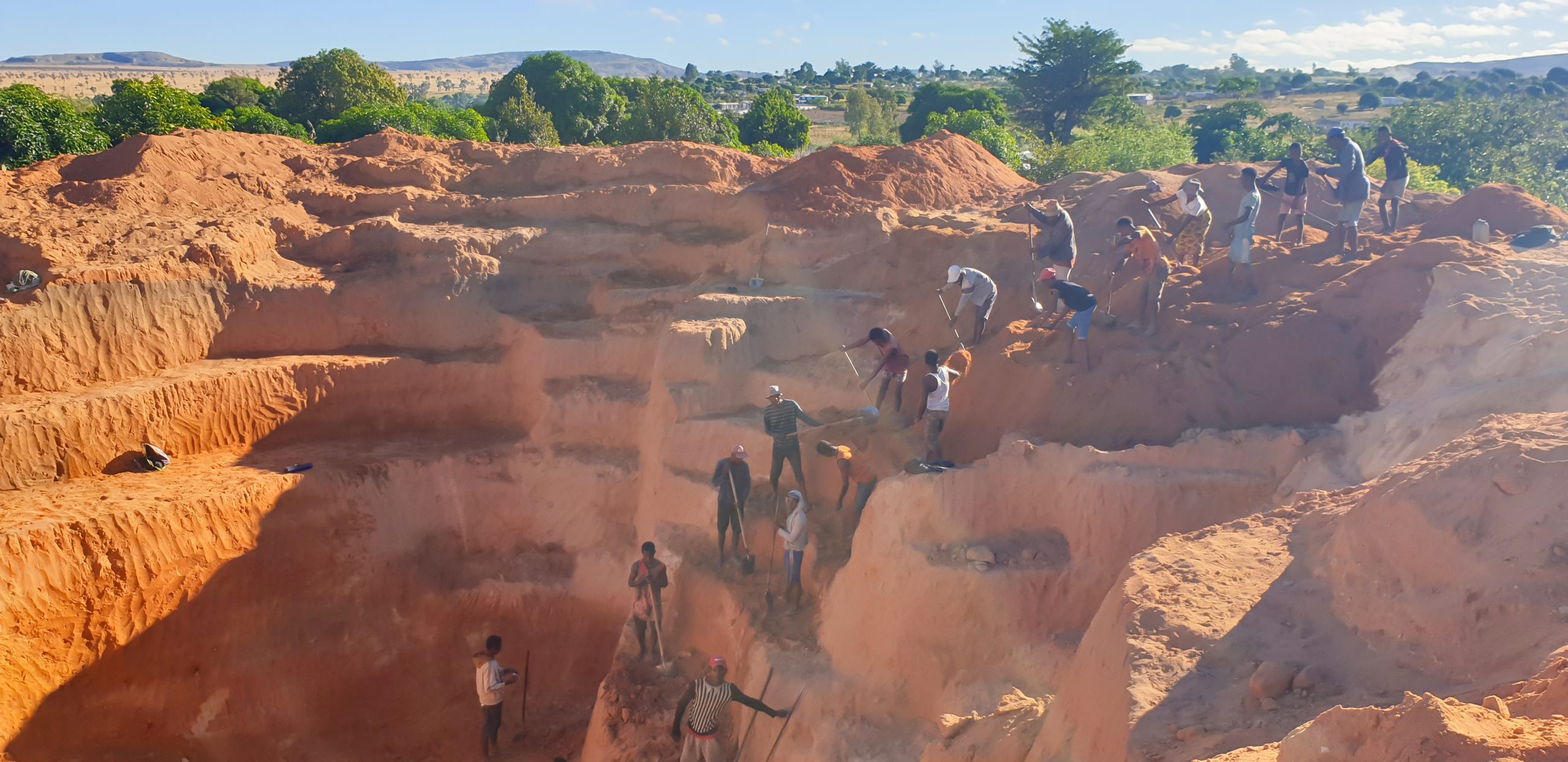 Sapphire mine in Madagascar