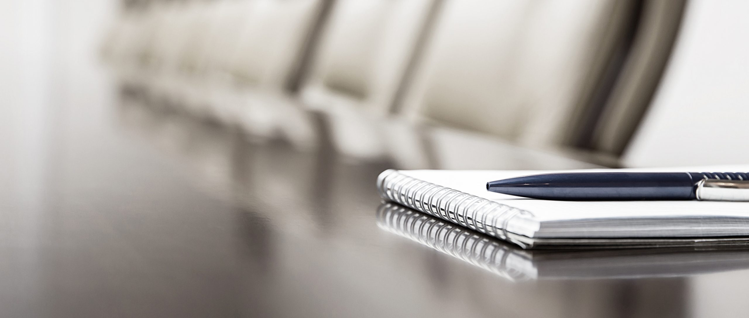notepad on a table